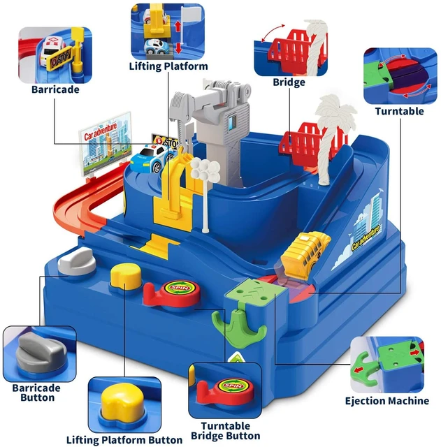 36cm grande trilha de aventura brinquedos carros para crianças educação  presentes de natal quebra-cabeças jogo