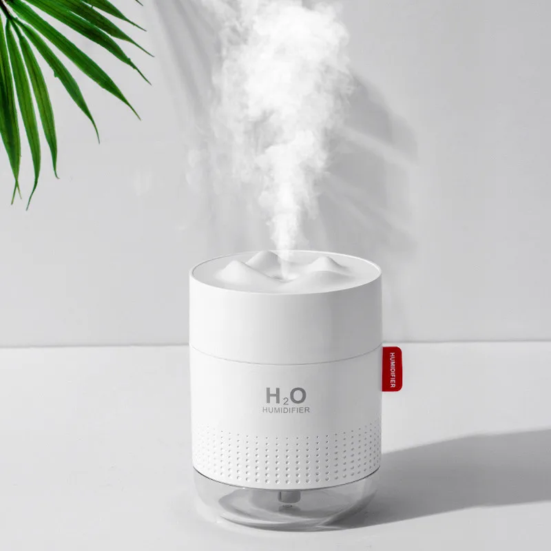 500ml USB Air Humidifier Snow Mountain Essential Oil Diffuser For Home Air Mist Maker Humidifier with Warm Night Light