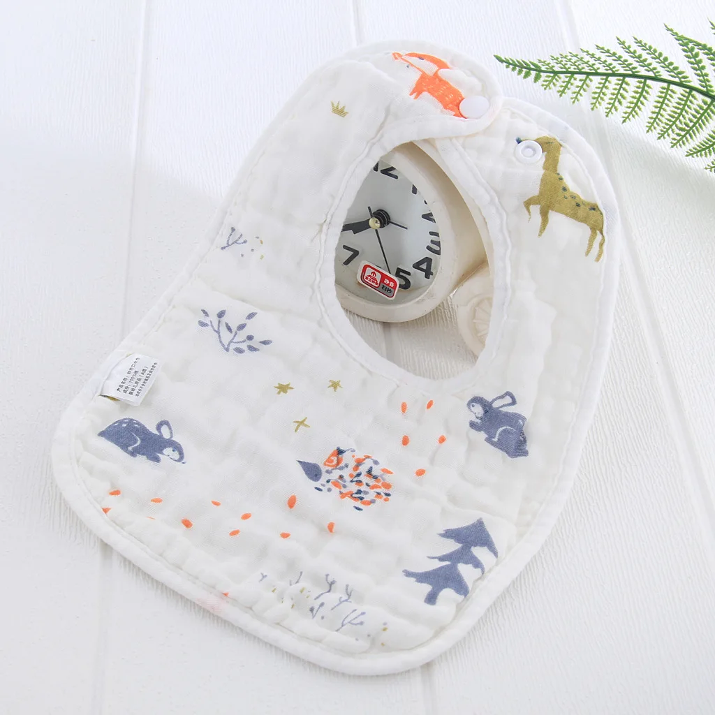 Baby Feeding Drool Bib Infant Lace Saliva Towel Soft Cotton Gauze Burp Cloth for Newborn Toddler Scarf  Muslin Baby Bib Bandana baby accessories box