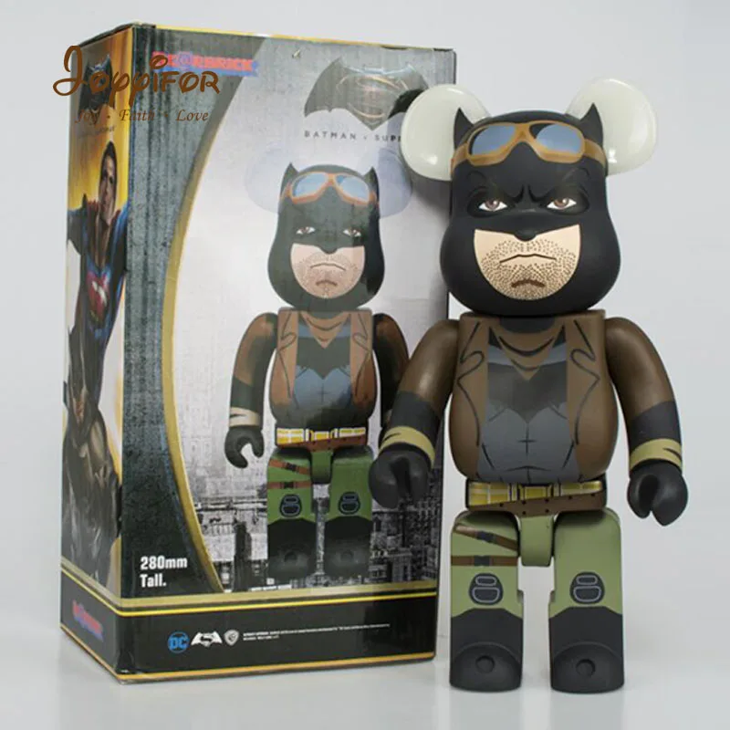 Joyyifor 28 см аниме Bearbricklys 400% фигурка Супермена Бэтмена Chewbaccaa Babybears куклы ПВХ коллекционные модели игрушки подарки - Цвет: Коричневый