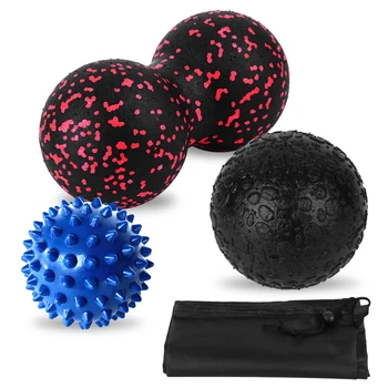 

Outdoor Pilates Ball Yoga Massage Balls Set Double Peanut Spiky Ball Fitness Exercise Sports Yoga Ball Muscle Therapy Balls Set