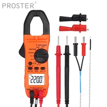 Proster для цифрового ЖК-мультиметра TRMS 600A AC вольтметр постоянного тока NCV температурный зажим тест er крокодил с тестовыми проводами