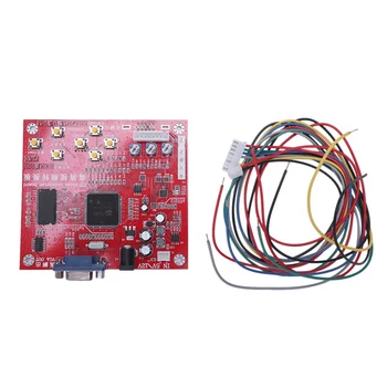 

Cga/Cvbs/S-Video To Vga Converter Arcade Hd Game Video V5 Converter Board For Crt Lcd Pdp Monitor High Definition