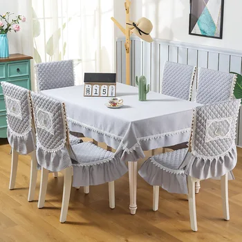 

Elegant Quality Table And Chair Cover Cushion New Solid Color Tablecloth Home Decor Cloth art Coffee Table Cloth Chair Cover