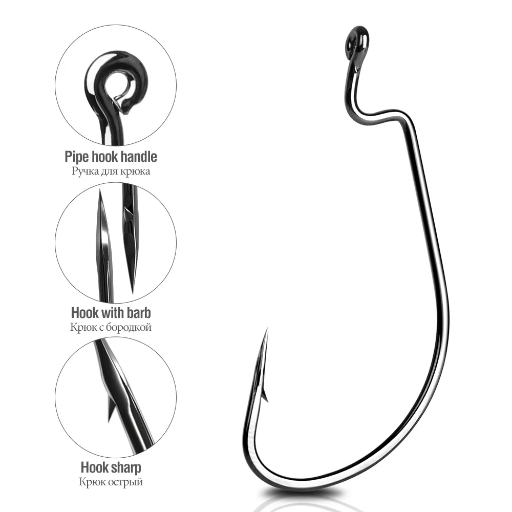DONQL 10Pcs Silicone Soft Lures Worm Long Tail Fishing Bait Artificial Rubber Bass Saltwater Jig Swimbait Soft Lures With Hook主图03