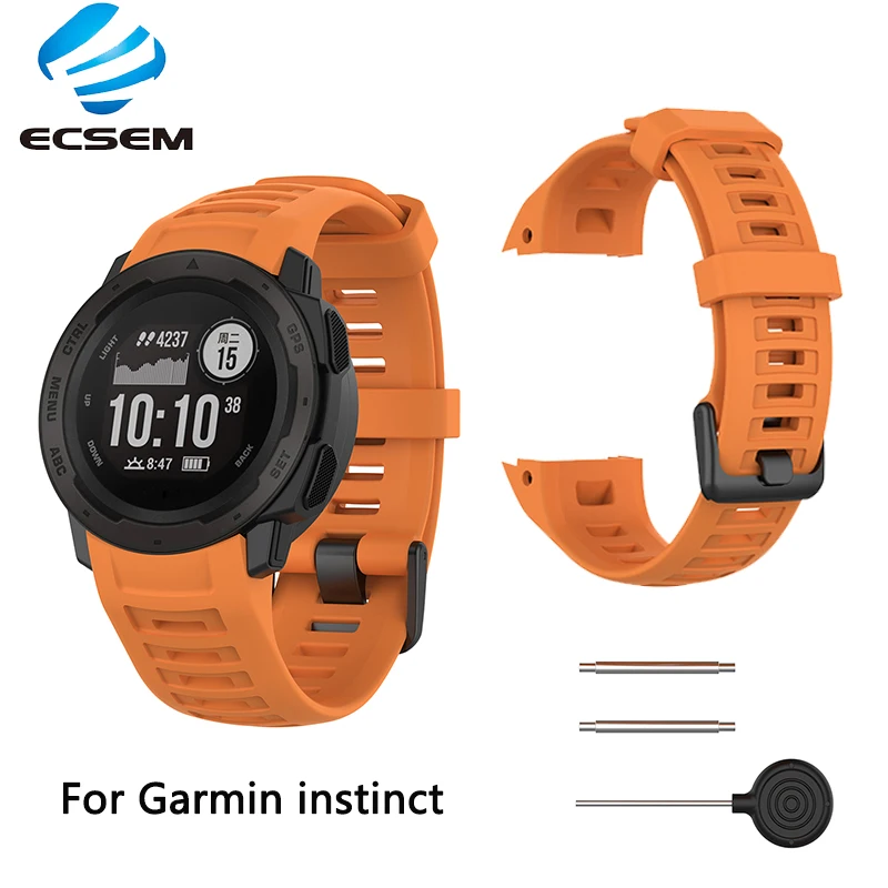 Силиконовый браслет для Garmin instinct сменный ремешок аксессуары часов регулируемый