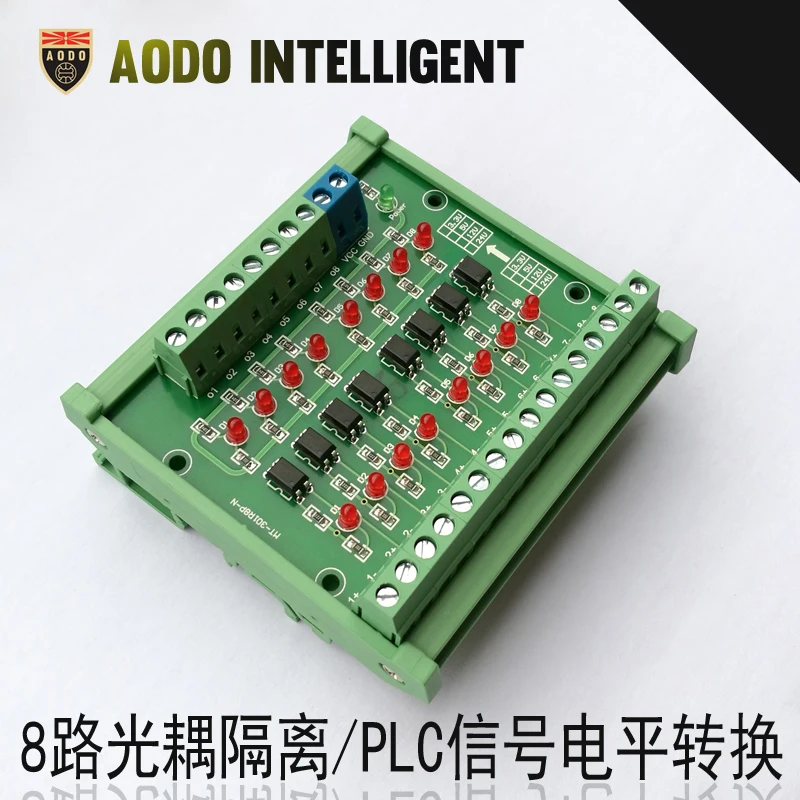 

4-10 Channel Optocoupler Conversion Module Plc Microcontroller Signal Voltage Conversion 24v Voltage to 5v Optocoupler EL817
