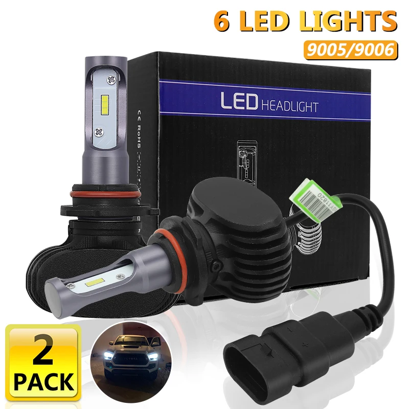 2 шт. автомобильные передние фары H4 HB3 9005|Передние LED-фары для авто| |