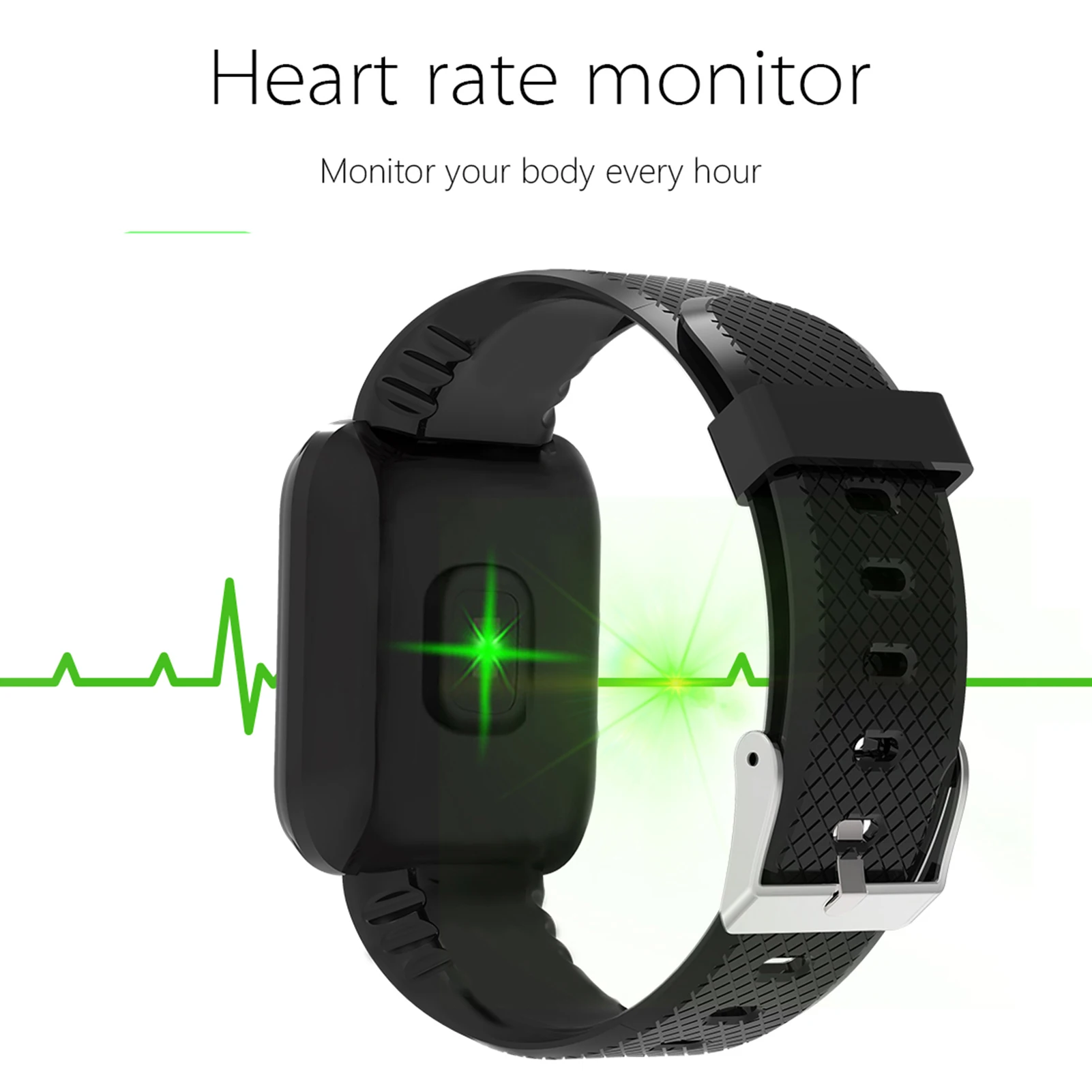 1.44” TFT Screen Smart Band Heart Rate Blood Pressure Blood Oxygen Bluetooth Smart Bracelet Waterproof Two-way Lookup Wristband