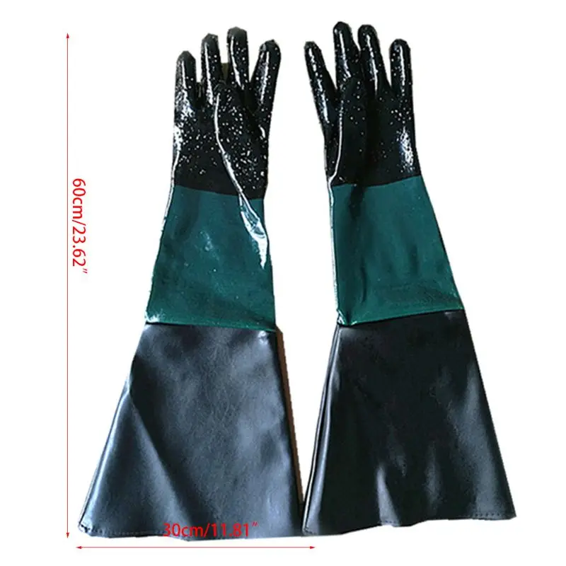 Protective gloves safety gloves rubber sandblaster sand blast sandblasting gloves for sandblast cabinets safety