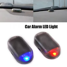 

1 Pc Car Fake Security Light Solar Powered Simulated Dummy Alarm Wireless Warning Lamp LED Flashing Imitation Car