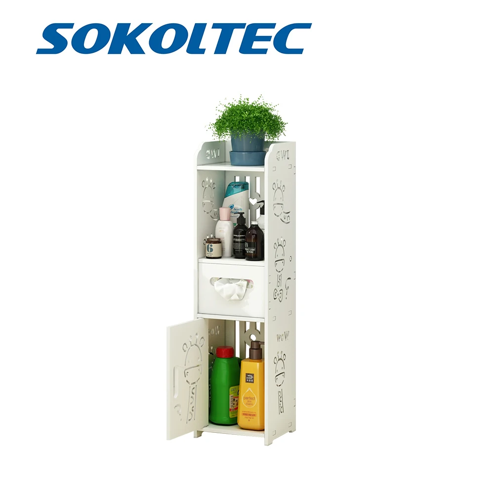 

Simple and modern personality bathroom cabinet floor bathroom bathroom space saving waterproof bathroom storage rack