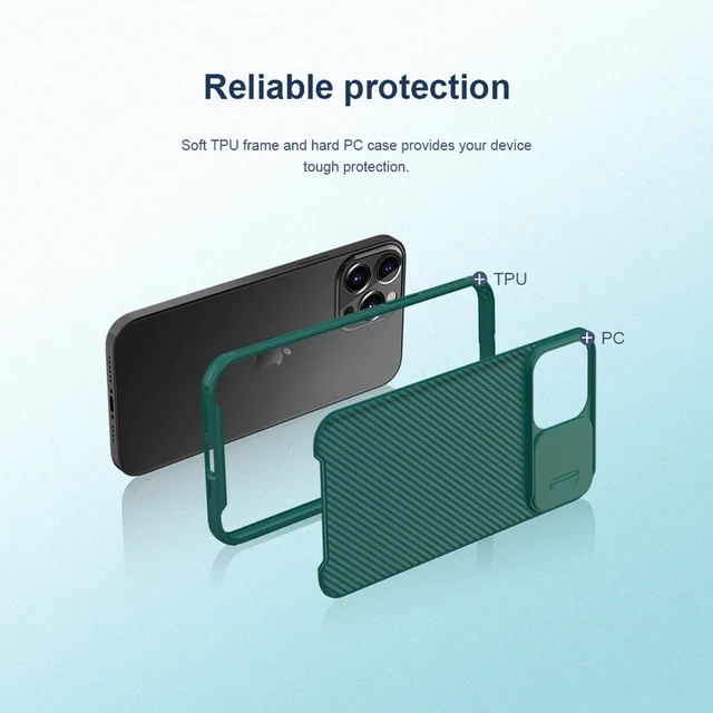 For iPhone 13 Pro Max Case For iPhone 13 Cover NILLKIN CamShield Pro Slide Camera Back Protector Cover For iPhone 13 mini Case 5