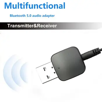 

USB Bluetooth Receiver Transmitters 5.0 Wireless Audio Music Stereo Adapter Dongle for TV PC Bluetooth Speaker Headphone Car AUX