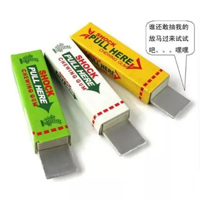New Electric Shocking Shock Chewing Gum Mud April Fool's Tricks Joke Gadget Practical Funny Novelty Toys Anti-stress Shock Toys 4