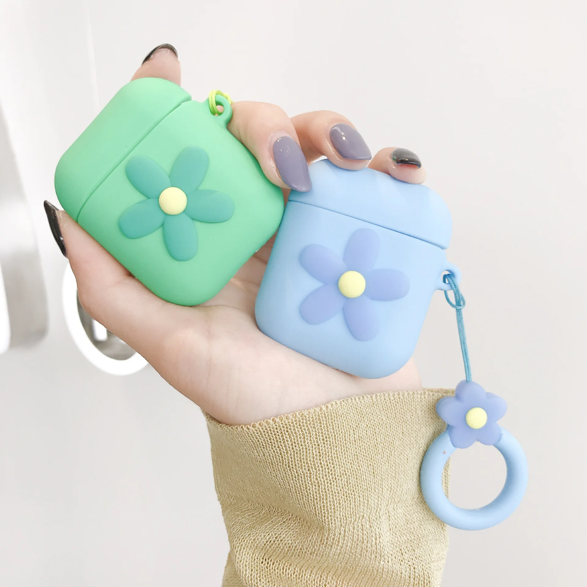 Чехол для AirPods Flower Fashion Ins style Милая коробка сладостей Apple Airpods 2 защитный чехол