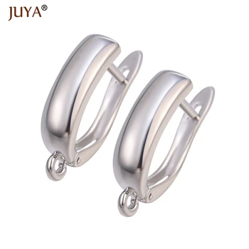 

1 Pair Earring Clasps Hooks DIY Making Earrings Accessories High Quality Copper Metal 4 Colors