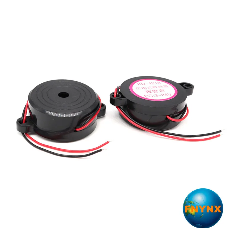 20pcs 4218 Active Piezoelectric Alarm High Decibel Buzzer 42 * 18mm 3