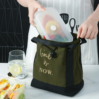 

Lunch Bag fashion portable for work for school insulation bag Korean style Thermal Cooler Picnic Tote High Quality for Women kid