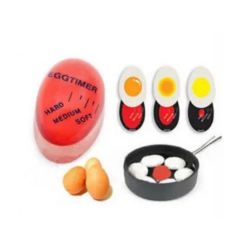 

1pc Egg Timer Control Soft Hard Boiled Eggs Cooking Kitchen Resin Egg Timer