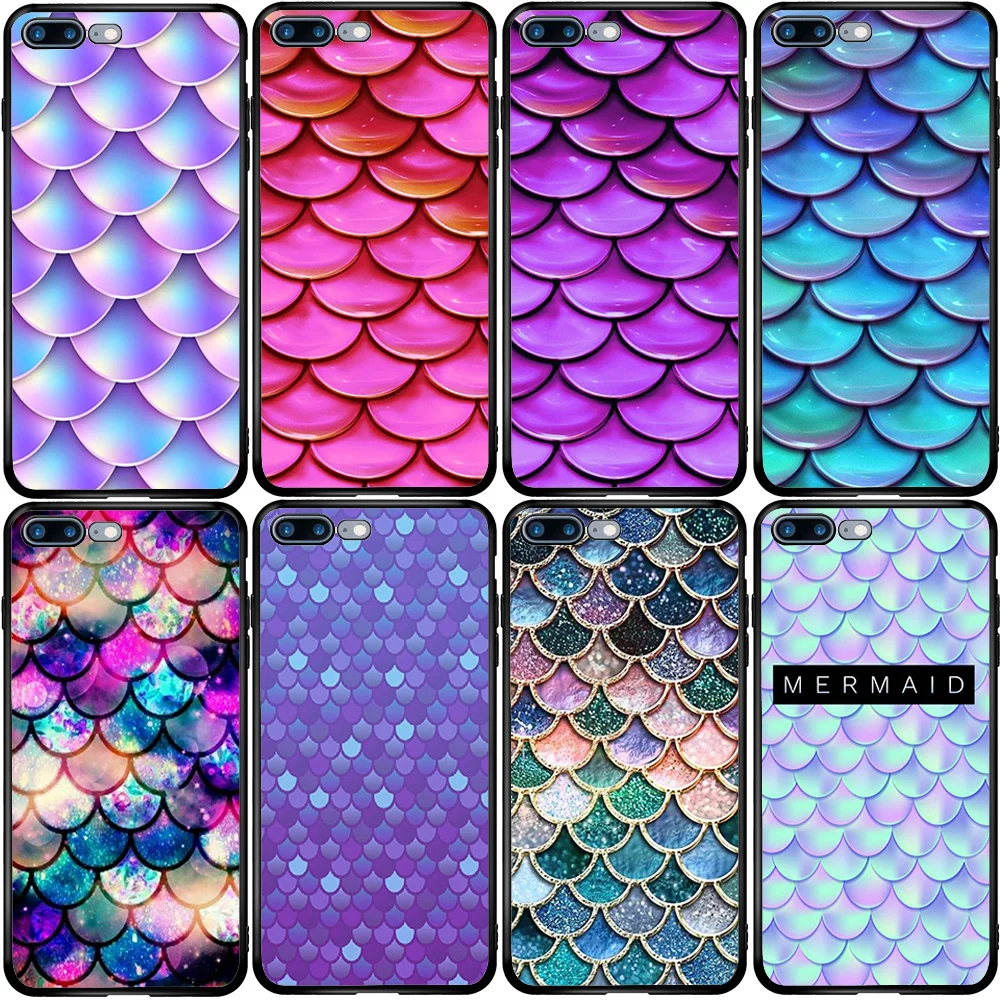 Phone Case for Samsung A5 A6 A7 A8 A10 A20 A30 A40 A50 A60 A70 A80 A90 J3 J4 J5 J6 J8 Plus Блеск Русалка детские весы |