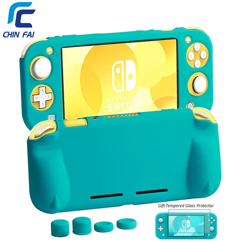 

CHINFAI Silicone Case for Nintend Switch Lite Soft Ergonomic Non-slip Rubber Protective Stand Case for NS Lite mini Console