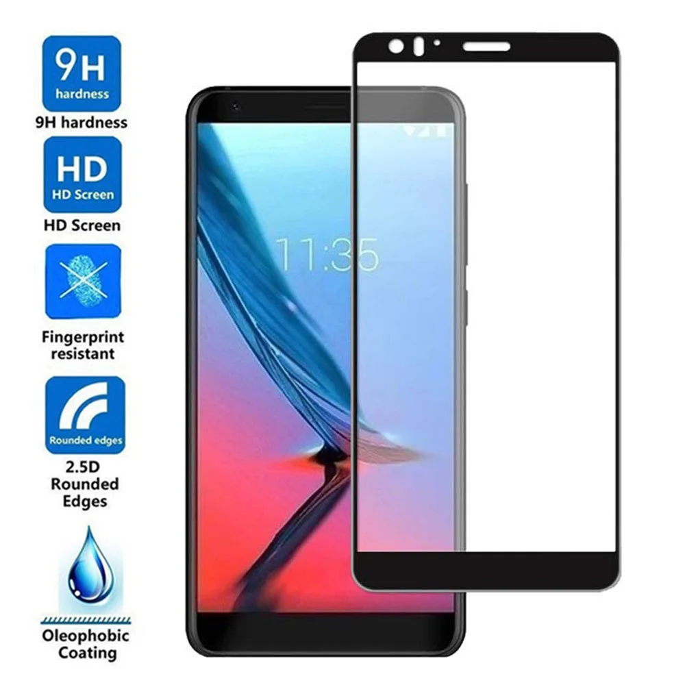 3D 9H черное закаленное стекло для ZTE Blade V9 Взрывозащищенная стеклянная пленка
