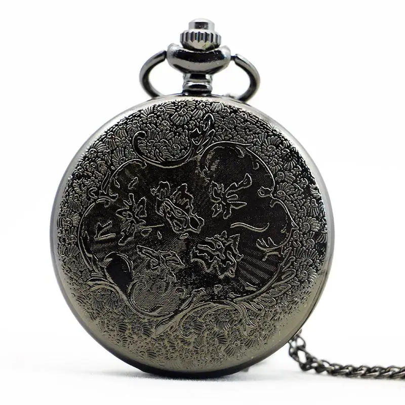 Rrtro пиратский якорь кварцевые старинные карманные часы черный/Бронзовый для мужчин и женщин Подвеска часы с ожерельем подарки Fob часы