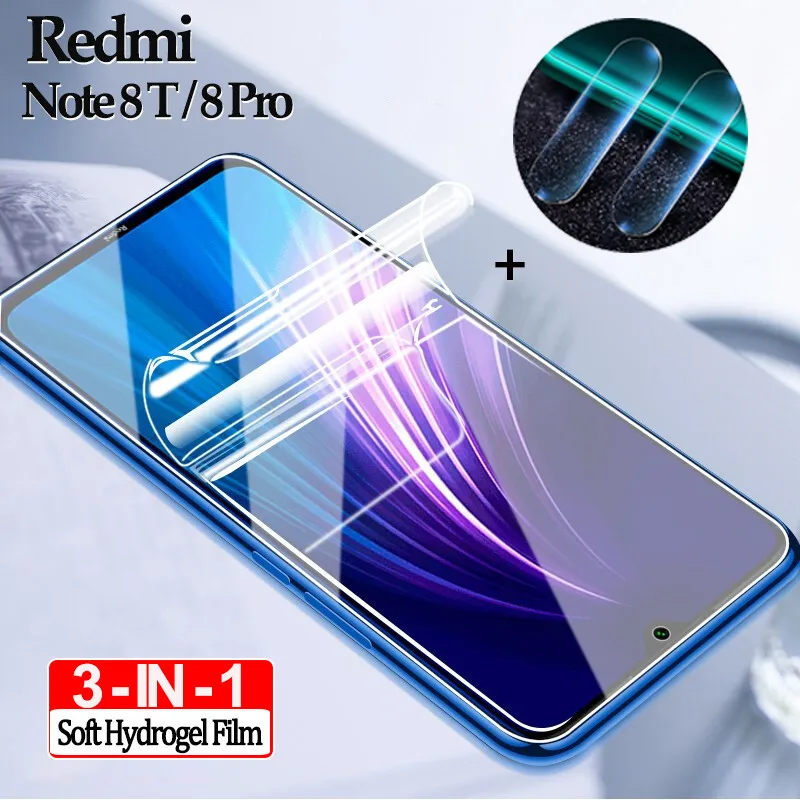 

2-3Pcs pelicula,hydrogel film Redmi-Note-8-Pro Screen Protector Xiaomi Redmi Note 8 8T Soft Lens Glass redmi note8 pro 100D Film