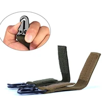 Outdoor Molle Carabiner Belt Clip Hanger Webbing Backpack Buckle Strap Keychain Hook Attach Quickdraw Clasp Camp Tactical Holder 2