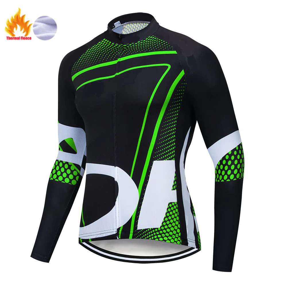 ORBEAING зимний термальный флисовый комплект одежды для велоспорта Майо Ropa Ciclismo Invierno MTB велосипедные майки велосипедная спортивная одежда - Цвет: Winter jersey