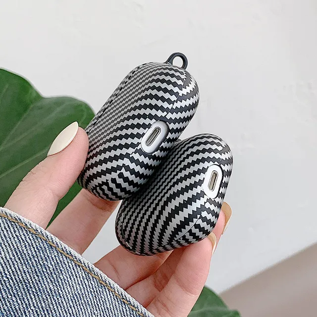 Carbon fiber pattern Earphone Case For Airpods 6