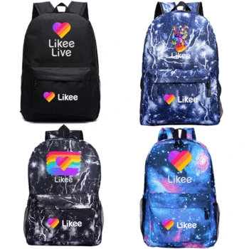 

Travel Fashion Russian Style Likee Backpack for Student Backpack LIKEE Video Laptop Backpack School Bags for Teenage Girls