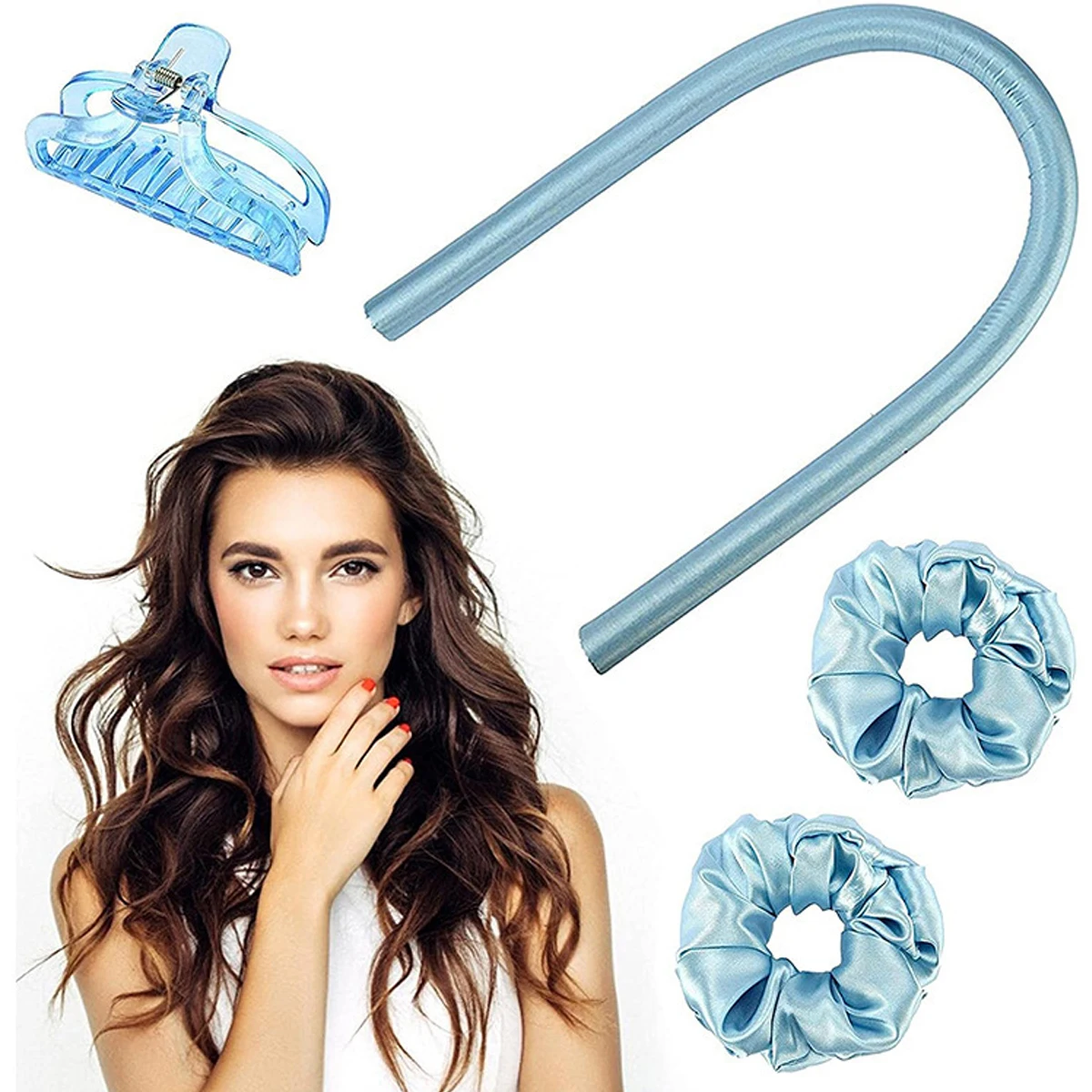 1Set Heatless Curling Heatless Hair Curls Headband Sponge Air Curlers Women Sleeping Wave Modeling Tool Hair Accessories alice headband