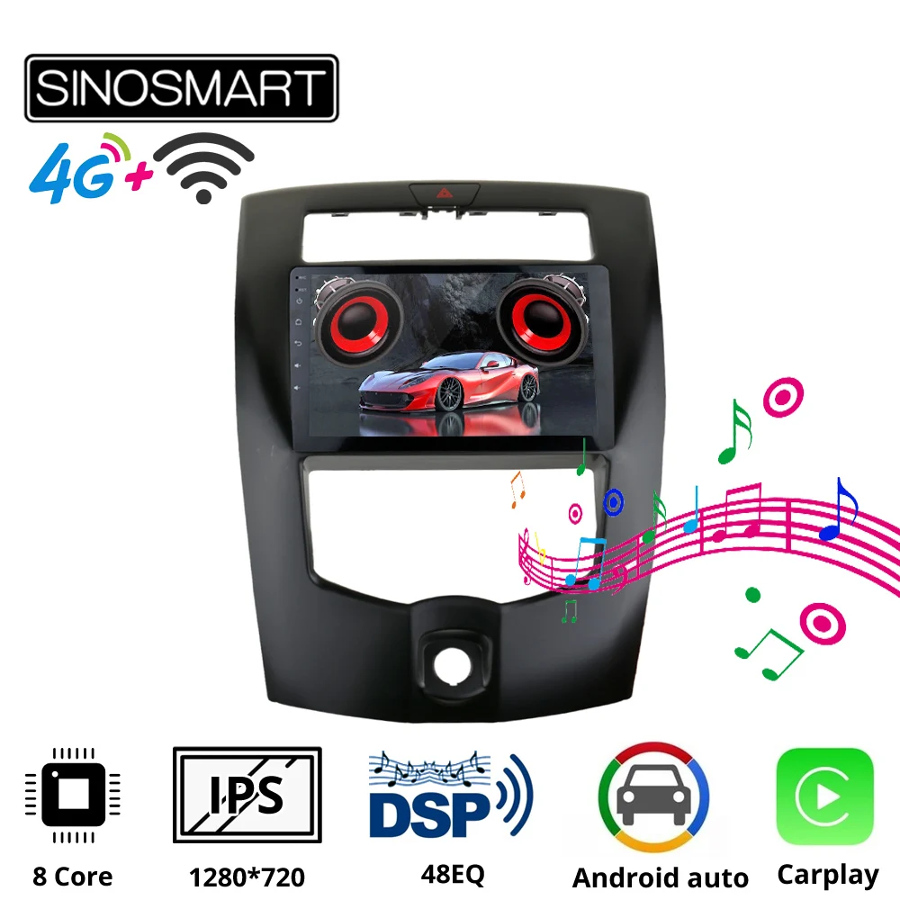 Sinosmart 8 ядер DSP 48EQ автомобильный радиоприемник с навигацией GPS для Nissan Livina 2007 2019 2din