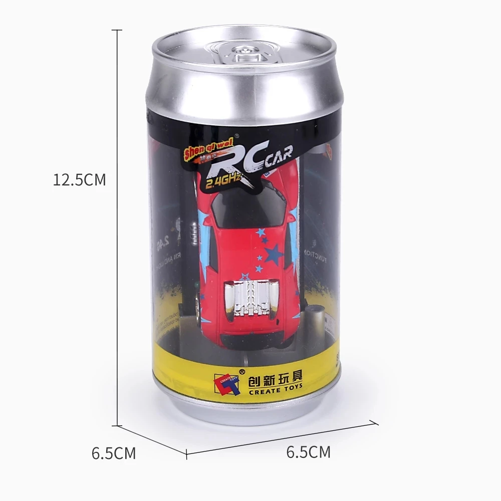 1:58 MINI RC Car Remote Control Racing Car PVC Cans Pack Machine Drift-Buggy with Bluetooth Radio Controlled Toy for Kids