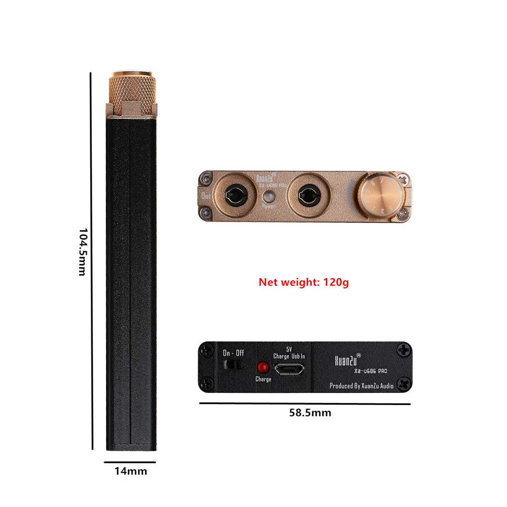 Douk Audio Mini Portable Headphone Amplifier HiFi Stereo Audio Amp for Phone Audio Player