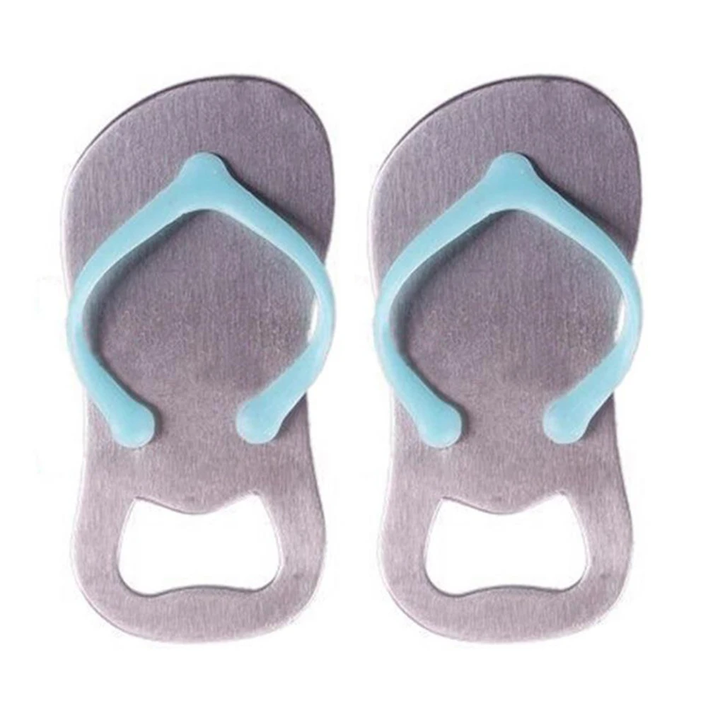 

Sliver Cute Creative Wine Slipper Shaped Opener Flip-flop Bottle Cap Fine