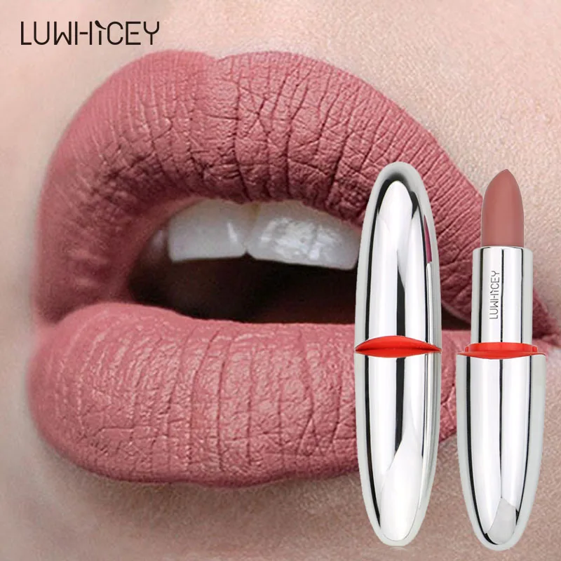 

14 Colors Matte Lipsticks Make Up Waterproof Velvet Lip Stick Shimmer Nude Red Lips Makeup Pigment Long Lasting Lipsticks