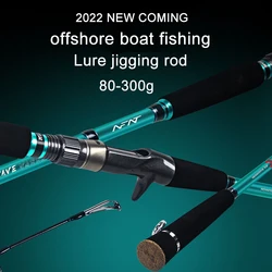 OURBEST Offshore Boat Fishing Lure Rod Spinning Casting Rod Pole 80-100# 2 Sections Bait Weight 80-300g Jigging Fishing Rod