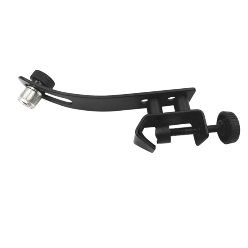 Adjustable Shockproof Metal Drum Rim Microphone Clip for Clamps Holder with Groove | Спорт и развлечения