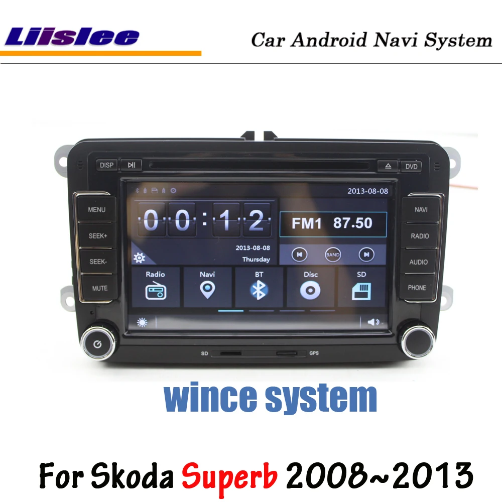 Liislee Android для Skoda Superb B6 2008~ 2013 автомобильный радиоприемник BT стерео Carplay экран DVD GPS Navi карта навигационная мультимедийная система