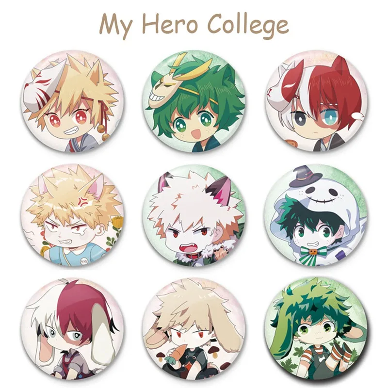 Значок моя геройская Академия Boku No Hero мидория Izuku Bakugou Katsuki Todoroki Shoto значок брошь