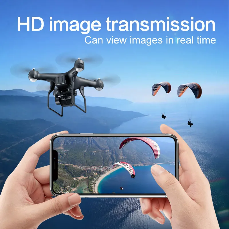Лучшая 4K HD камера RC Дрон Квадрокоптер с камерой 25 минут время полета Hlicopter с режимом удержания высоты головы детские игрушки