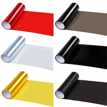 

30*60cm Universal Car Headlight Light Color Lamp Protection Translucent Film Color Change Sticker Car Accessories