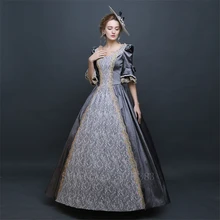 Женское Европейское Дворцовое платье принцессы благородное средневековое Ренессанс элегантное винтажное Цветочное платье на шнуровке вечерние платья
