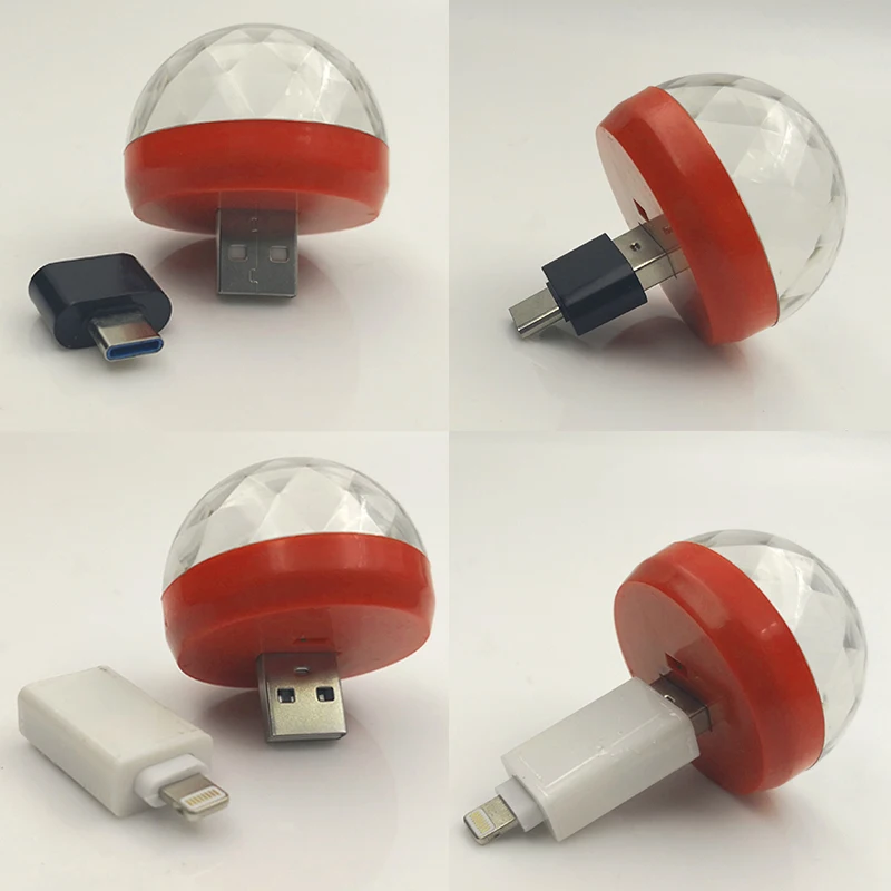 СВЕТОДИОДНЫЙ Автомобильный USB светильник CNSUNNYLIGHT DJ RGB мини цветная музыкальная
