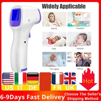

Non-Contact Fever Thermometer Meter Ear Forehead Thermometer Digital Infrared Thermometer IR Laser Point Gun for Baby Adult