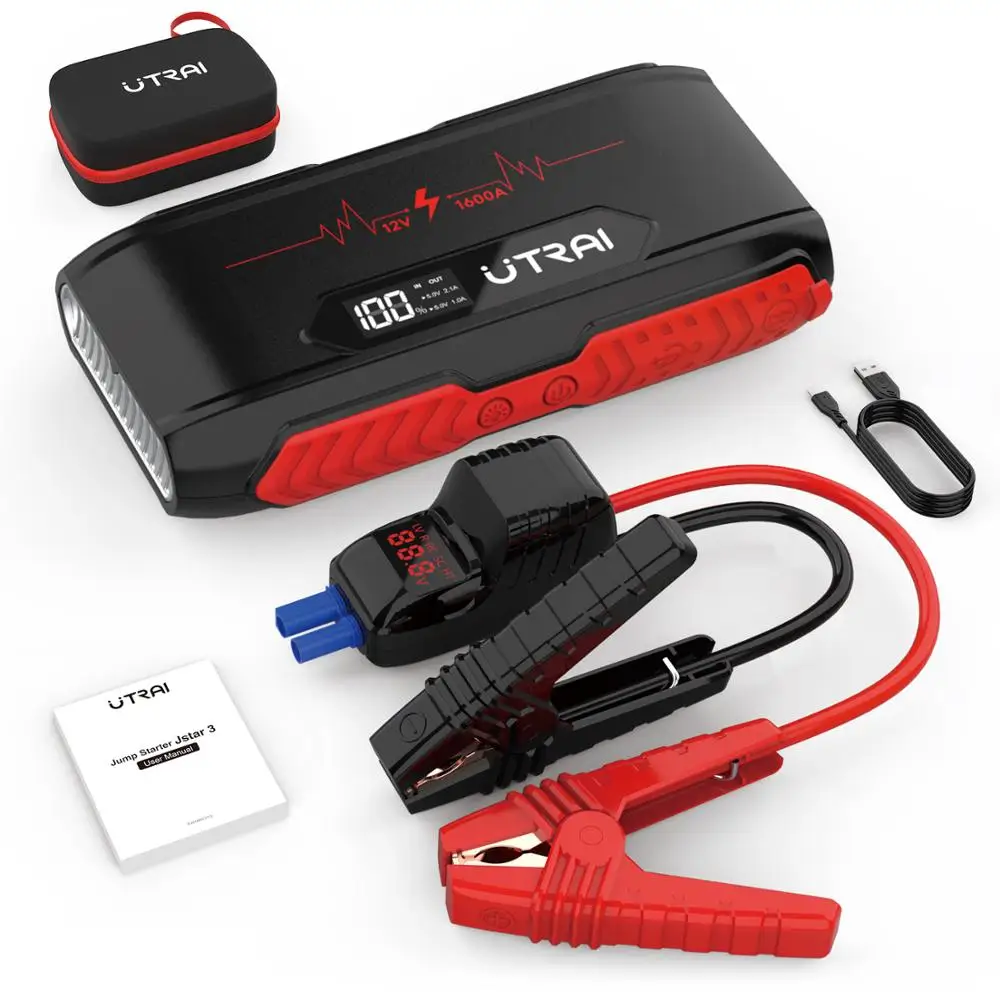 Starthilfegeräte Auto & Motorrad Starthilfe Powerbank QC3.0 Ausgang 2 LED