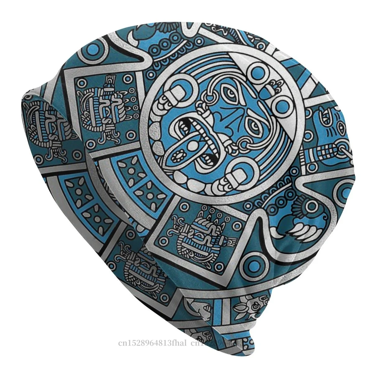 Женские и мужские уличные шапки облегающие шапка календарь в стиле Mayan Aztec для